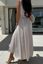 Surplice Sleeveless Slit Maxi Dress - Maxi Dress by Trendsi | Available at Handbags Specialist Headquarter
