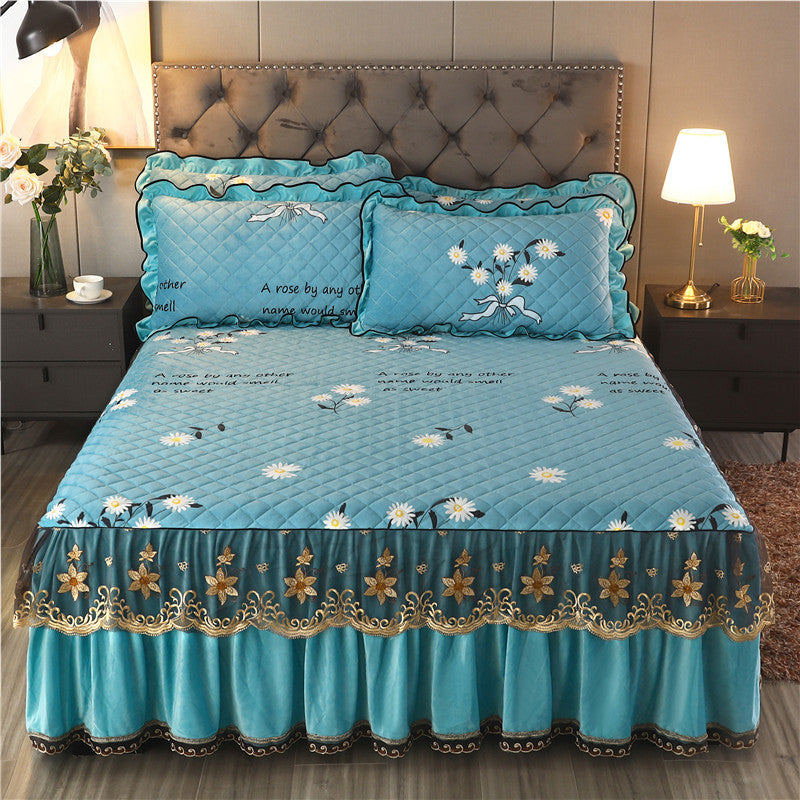CozyLuxe Plush Bed Cover: Single Piece Comfort - Decor by Trendsi | Available at Handbags Specialist Headquarter