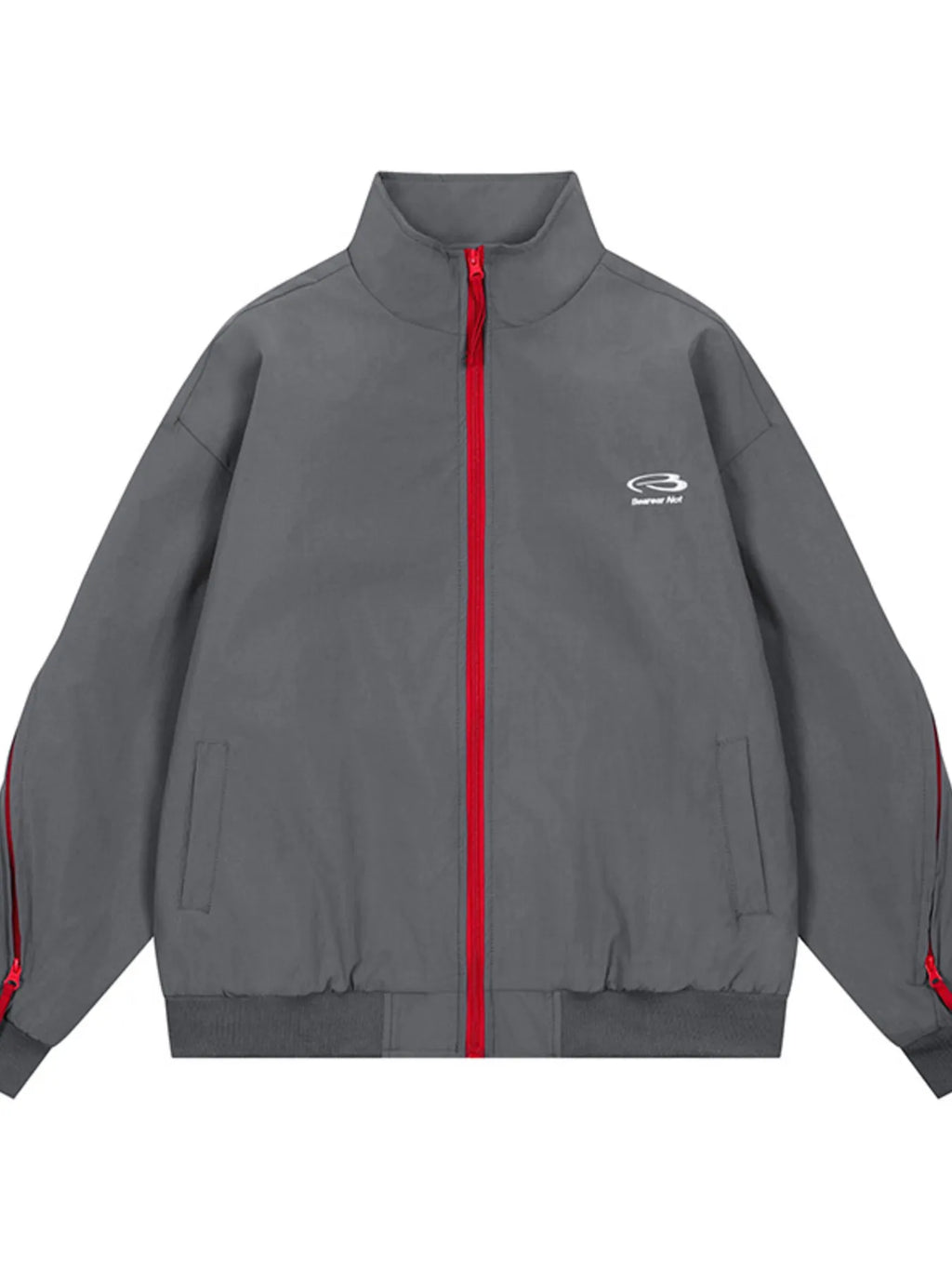 Men's Striped Zip Up Long Sleeve Jacket - Men's jackets by Trendsi | Available at Handbags Specialist Headquarter