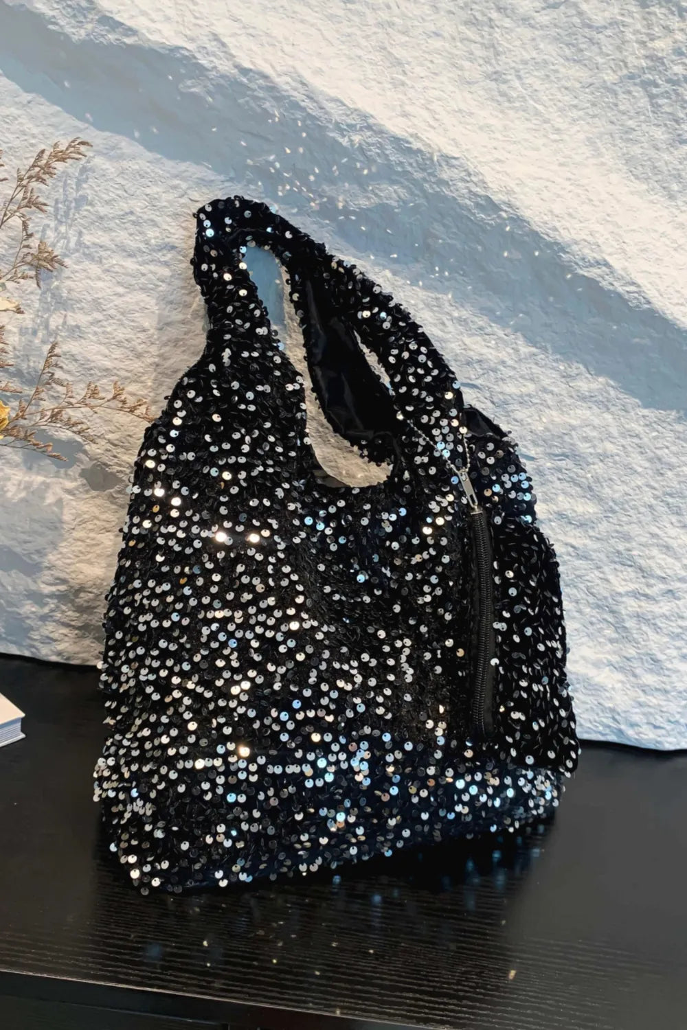 Sequin Polyester Handbag - Tote Bag by Trendsi | Available at Handbags Specialist Headquarter