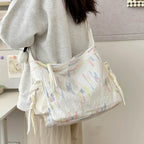 Contrast Texture Shoulder Bag - Handbags by Trendsi | Available at Handbags Specialist Headquarter