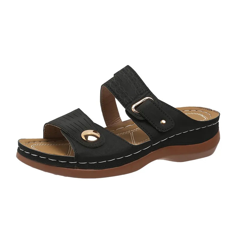 Open Toe Wedge Sandals -  by Trendsi | Available at Handbags Specialist Headquarter