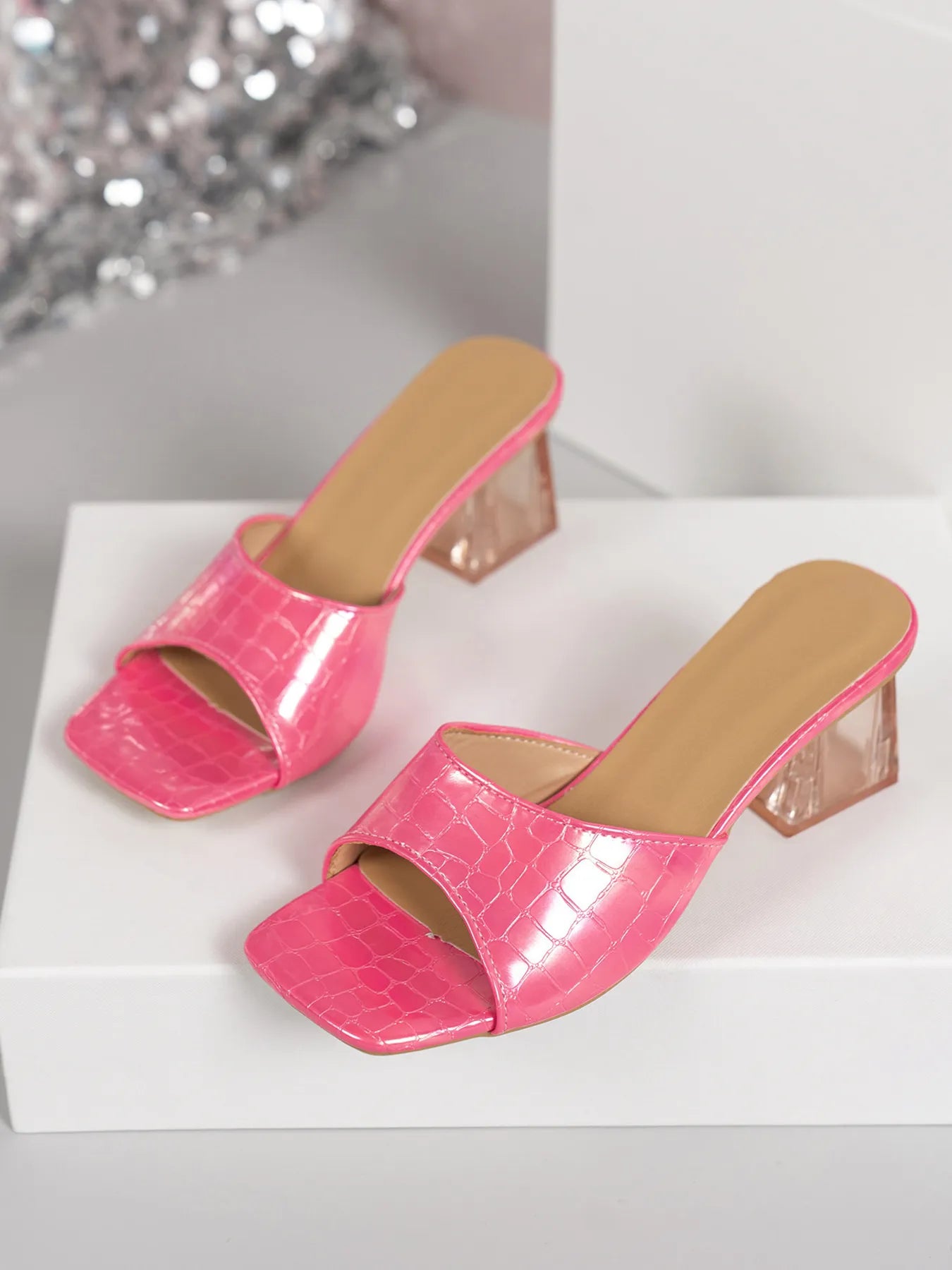 Open Toe Block Heels Sandals - Women Sandals by Trendsi | Available at Handbags Specialist Headquarter