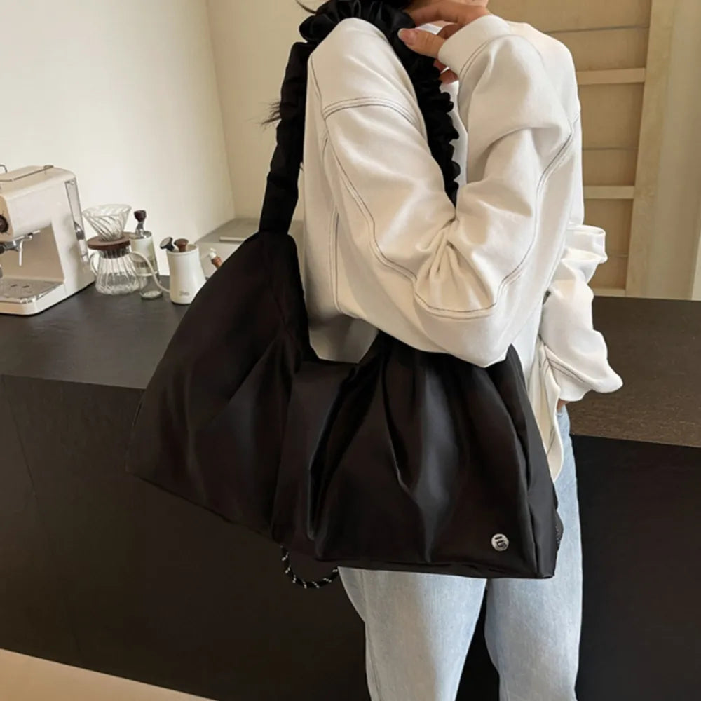 Ruched Large Tote Bag - Tote Bag by Trendsi | Available at Handbags Specialist Headquarter