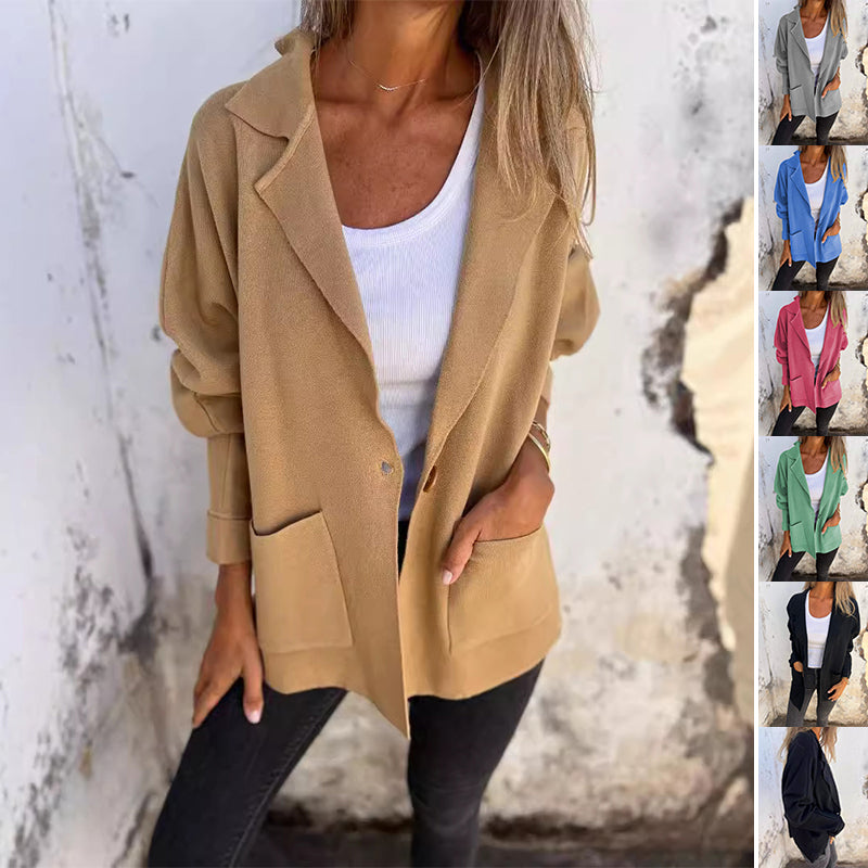 LuxeLap: Versatile Women's Long-Sleeve Jacket