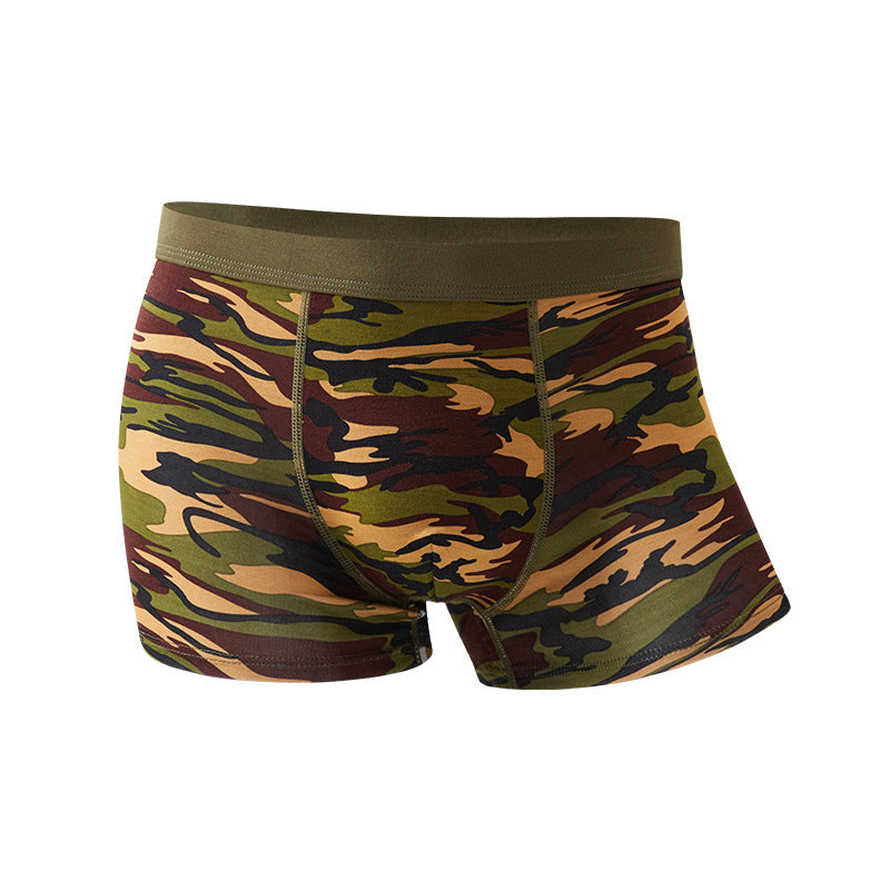 StealthFit Modal Camo Mid-Waist Breathable Boxers - Men's underwear by Trendsi | Available at Handbags Specialist Headquarter