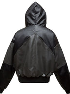 Men's Faux Fur Hooded Contrast Bomber Jacket - Men's jackets by Trendsi | Available at Handbags Specialist Headquarter