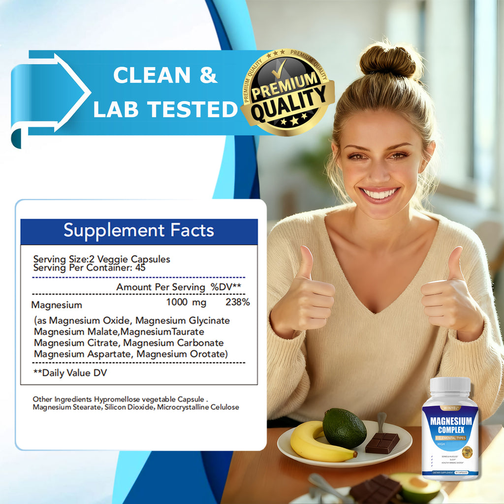 Magnesium Complex Capsules with Malate & Glycinate, 90ct