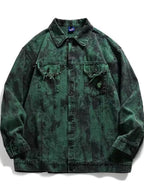 Men's Plus Size Button Up Oversized Denim Jacket - Men's jackets by Trendsi | Available at Handbags Specialist Headquarter