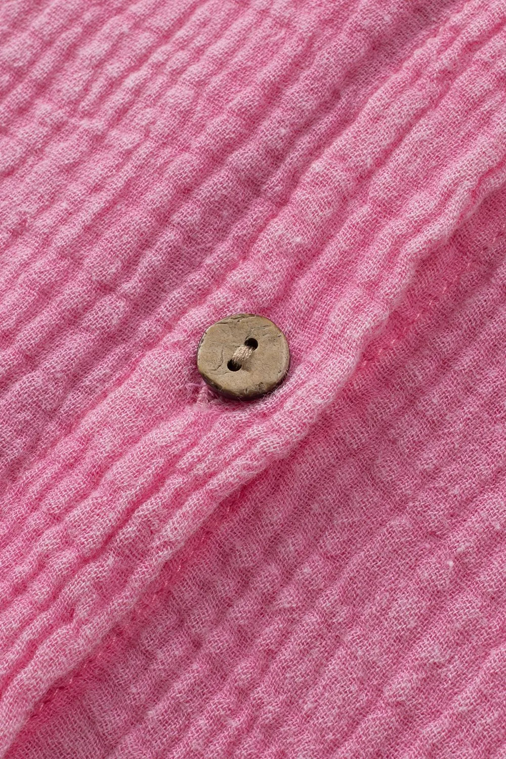 Button Down Collared Neck Long Sleeve Shirt - Women's Down Shirt Tops by Trendsi | Available at Handbags Specialist Headquarter