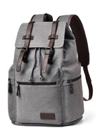 Canvas Backpack Bag with Buckle Straps - Leather Backpack Bag by Trendsi | Available at Handbags Specialist Headquarter