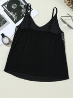 Sequined V-Neck Cami Top - Tops by Trendsi | Available at Handbags Specialist Headquarter