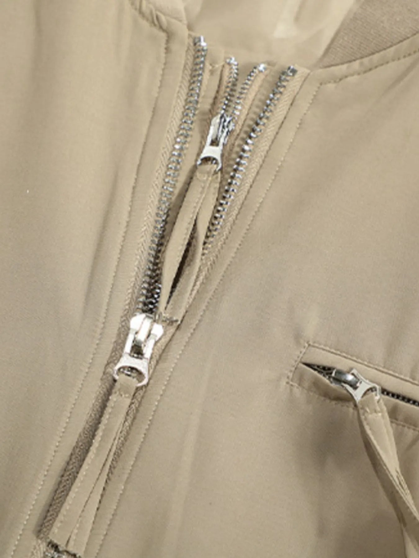 Men's Zip Up Long Sleeve Jacket - Men's jackets by Trendsi | Available at Handbags Specialist Headquarter