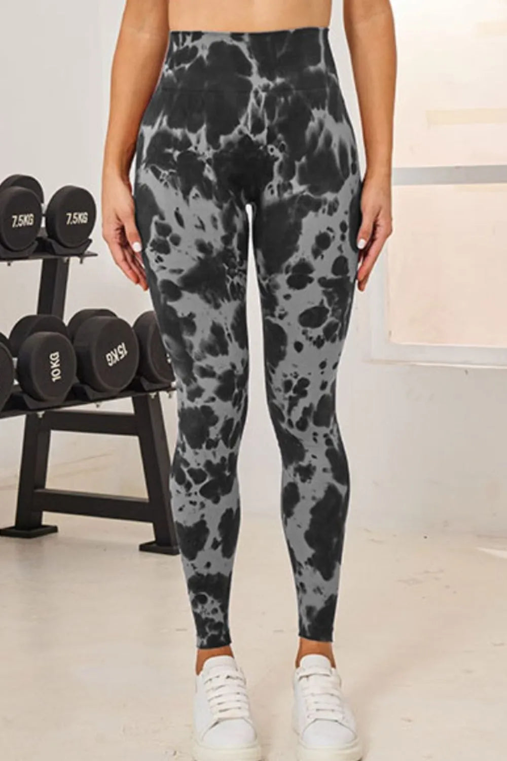 Tie-Dye High Waist Active Leggings - Leggings by Trendsi | Available at Handbags Specialist Headquarter
