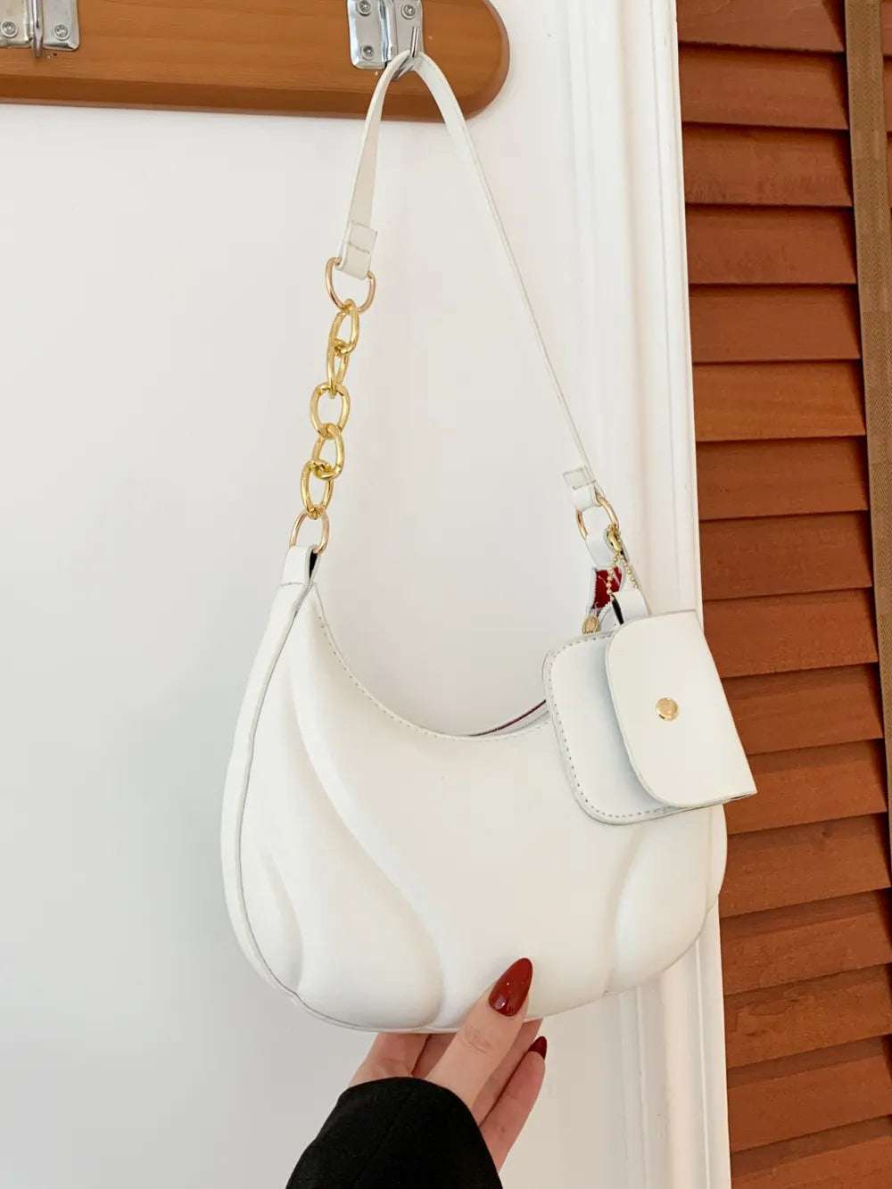 PU Leather Shoulder Bag with EarPods Bag - Crossbody Bag by Trendsi | Available at Handbags Specialist Headquarter
