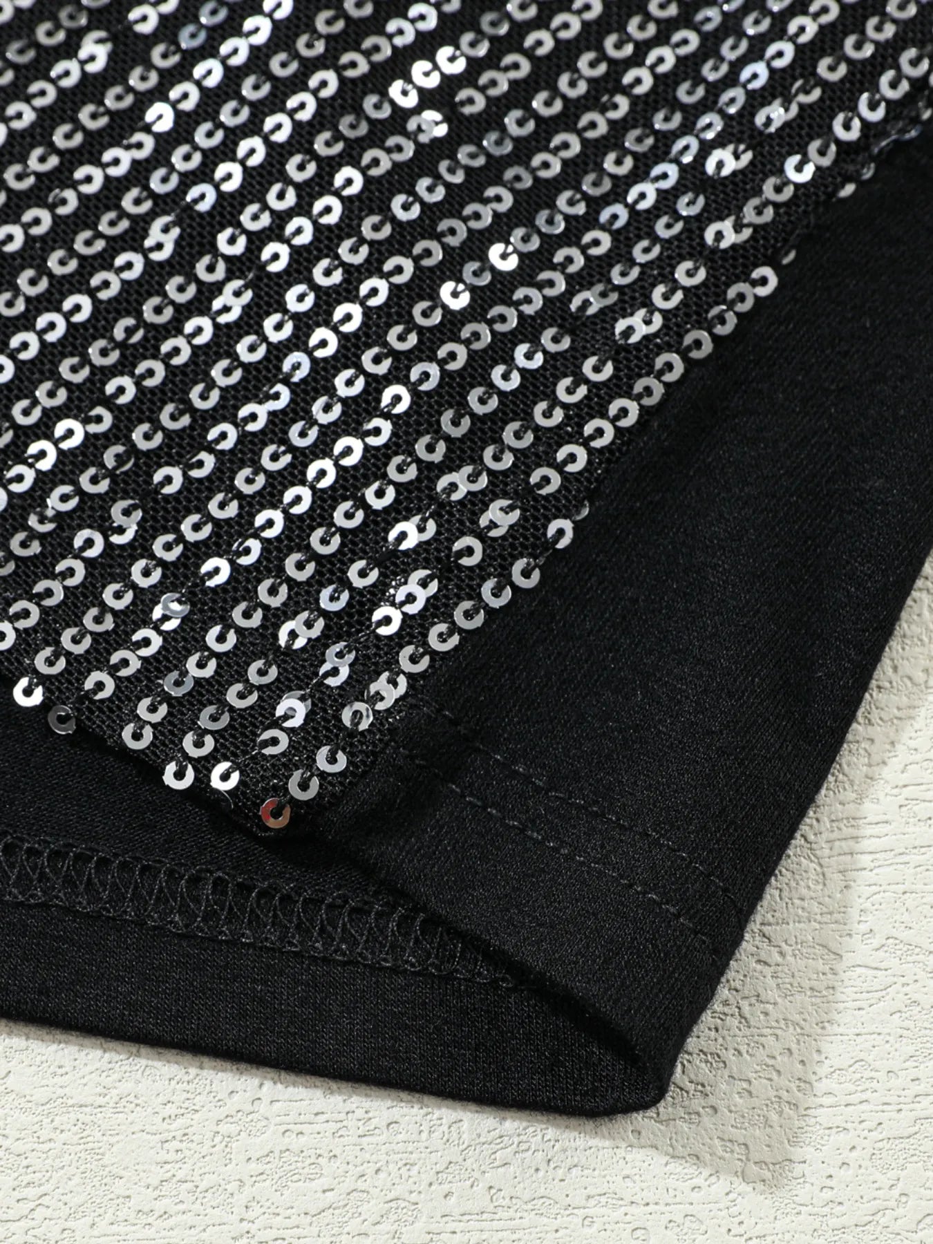 Sequined V-Neck Cami Top - Tops by Trendsi | Available at Handbags Specialist Headquarter