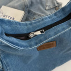 Adjustable Strap Denim Shoulder Bag - Handbags by Trendsi | Available at Handbags Specialist Headquarter