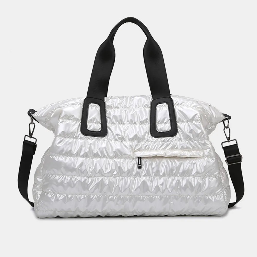 Quilted Nylon Oversize Travel Bag - travel-bag by Trendsi | Available at Handbags Specialist Headquarter