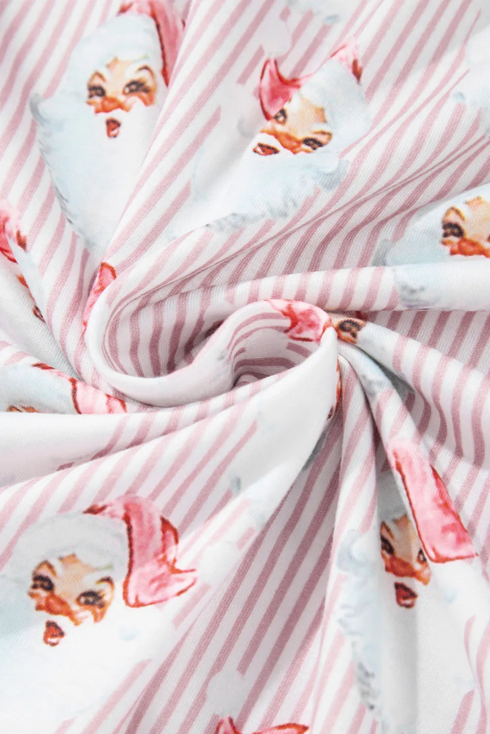 Santa Print Long Sleeve Top and Pants Lounge Set - Sleepwear by Trendsi | Available at Handbags Specialist Headquarter