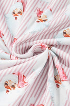 Santa Print Long Sleeve Top and Pants Lounge Set - Sleepwear by Trendsi | Available at Handbags Specialist Headquarter