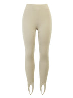 Ribbed Mid Waist Leggings - Leggings by Trendsi | Available at Handbags Specialist Headquarter
