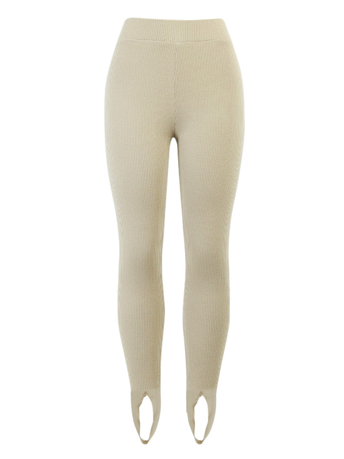 Ribbed Mid Waist Leggings - Leggings by Trendsi | Available at Handbags Specialist Headquarter