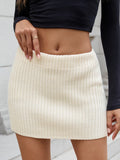 Ribbed Mini Sweater Skirt - Skirts by Trendsi | Available at Handbags Specialist Headquarter
