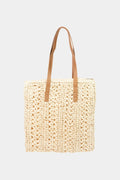 Fame Straw Braided Tote Bag - Tote Bag by Trendsi | Available at Handbags Specialist Headquarter