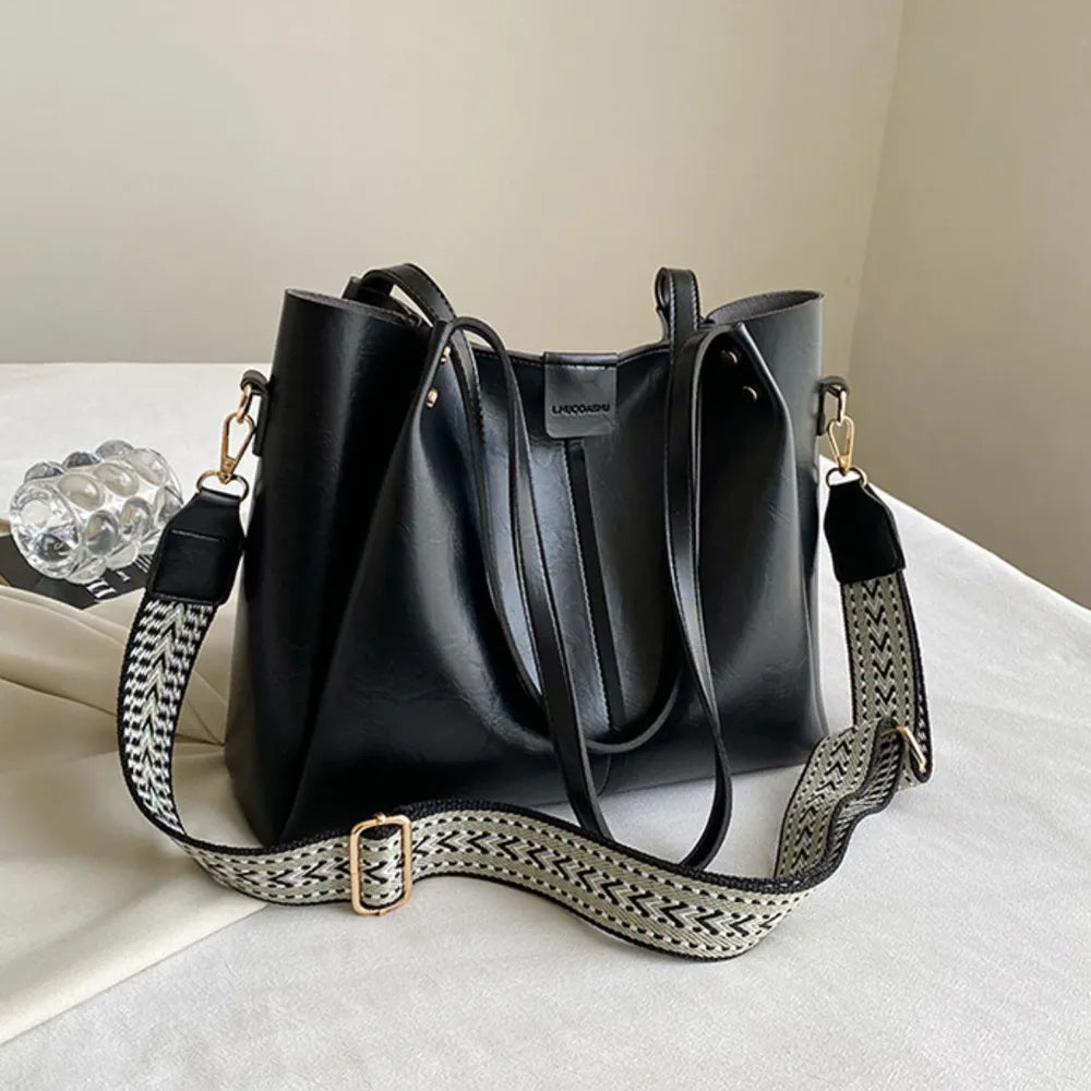 PU Leather Large Tote Bag - Tote Bag by Trendsi | Available at Handbags Specialist Headquarter