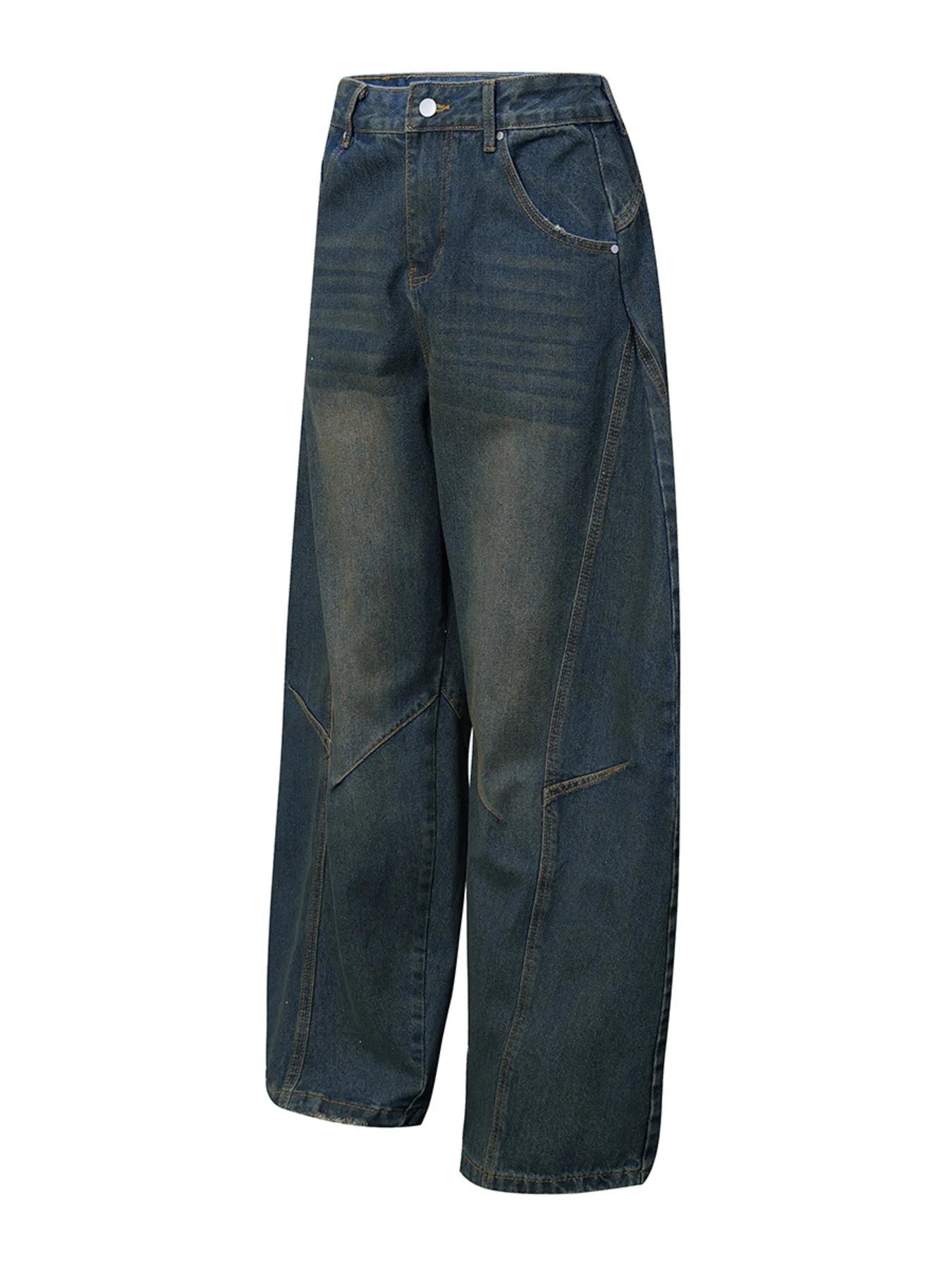 Men's Wide Leg Balloon Denim Jeans - Women / Jeans & Denim by Trendsi | Available at Handbags Specialist Headquarter