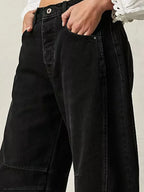 Wide Leg Relaxed Fit Jeans - Women / Jeans & Denim by Trendsi | Available at Handbags Specialist Headquarter