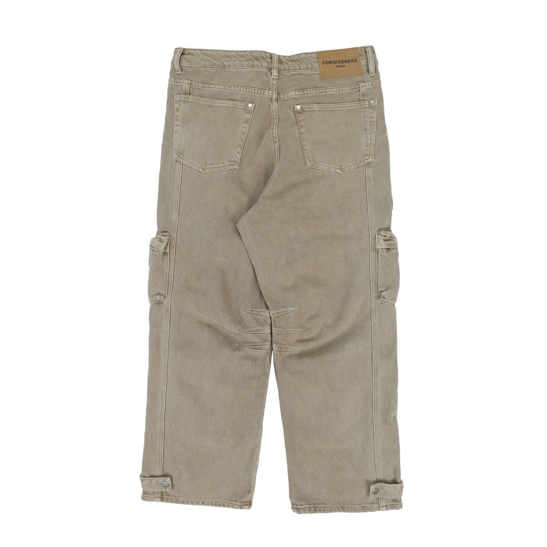 Loose Fit Straight Wide Leg Men's Cargo Pants