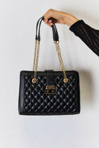 David Jones Quilted PU Leather Handbag - Handbags by Trendsi | Available at Handbags Specialist Headquarter