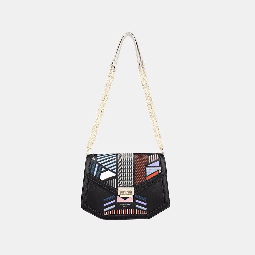 David Jones Geometric Print Crossbody Bag - Crossbody Bag by Trendsi | Available at Handbags Specialist Headquarter