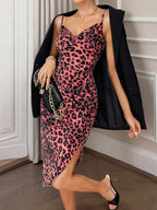 Leopard Print Bodycon Cami Dress - Maxi Dress by Trendsi | Available at Handbags Specialist Headquarter