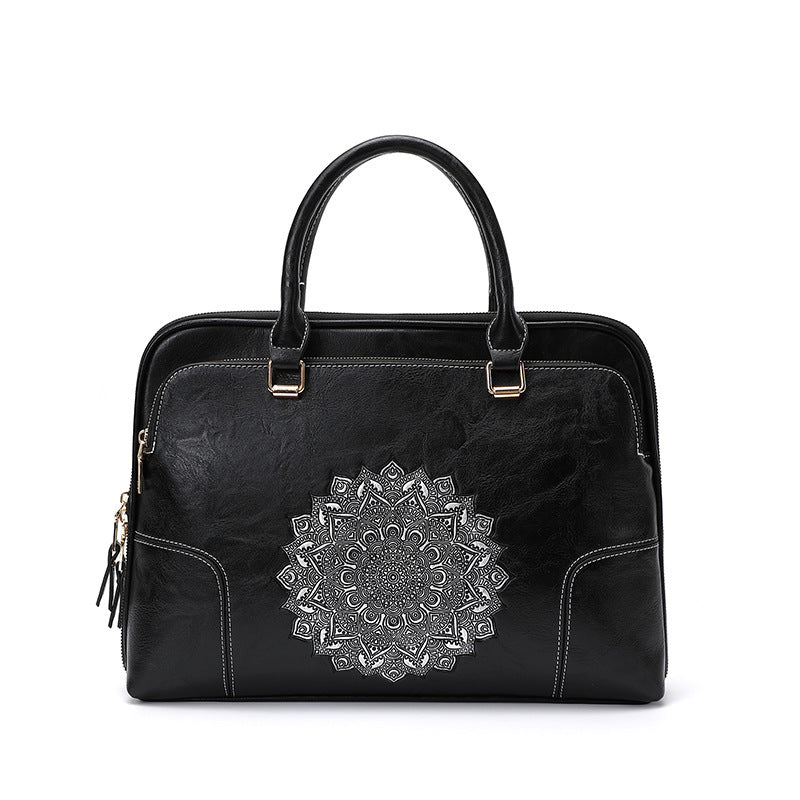 Heritage Elegance: Vintage Embossed Tote - Tote Bag by Trendsi | Available at Handbags Specialist Headquarter