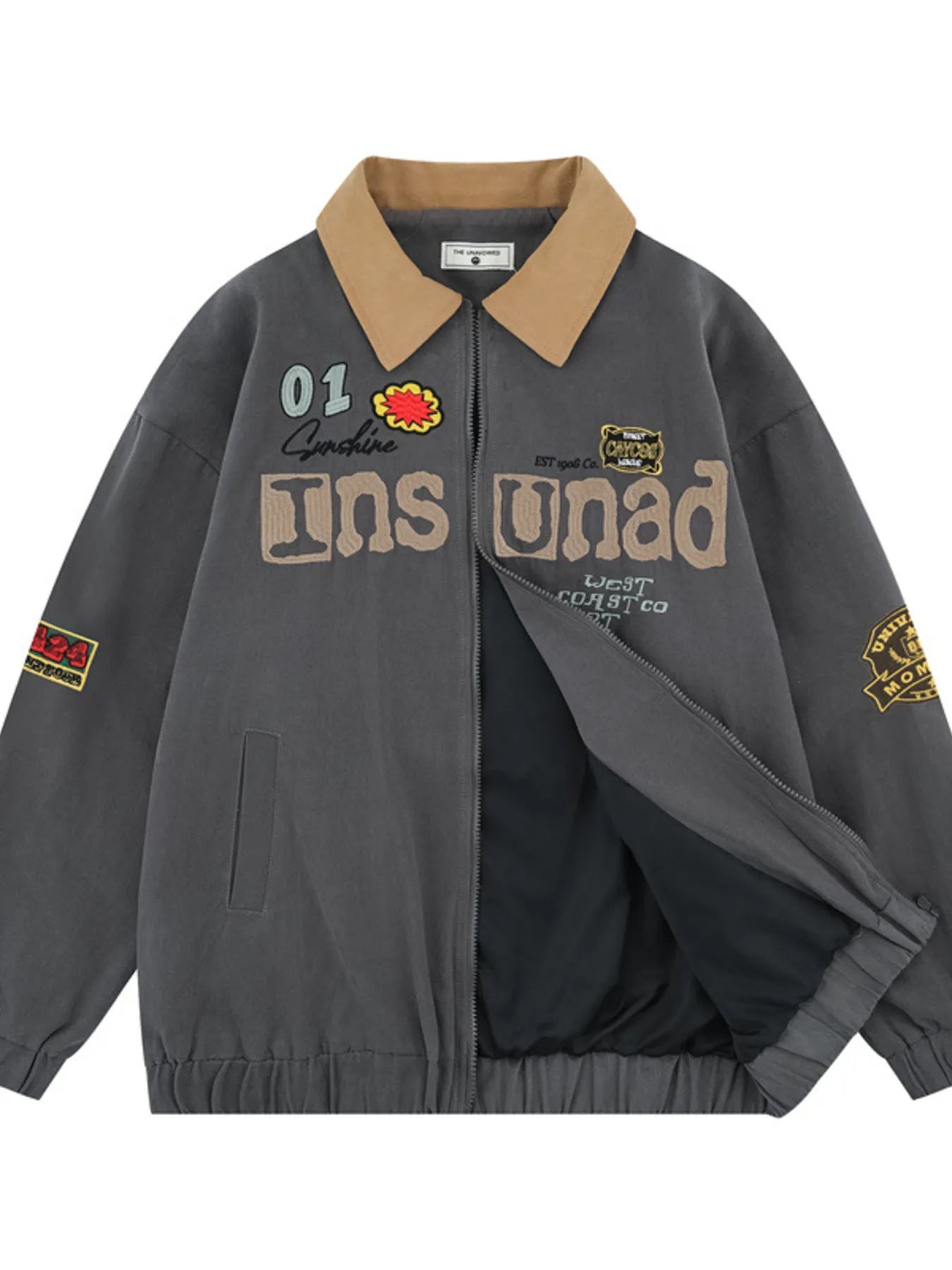 Men's Zip Up Long Sleeve Jacket - Men's jackets by Trendsi | Available at Handbags Specialist Headquarter