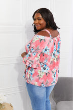 Sew In Love Full Size Fresh Take  Floral Cold-Shoulder Top - Women / Jeans & Denim by Trendsi | Available at Handbags Specialist Headquarter