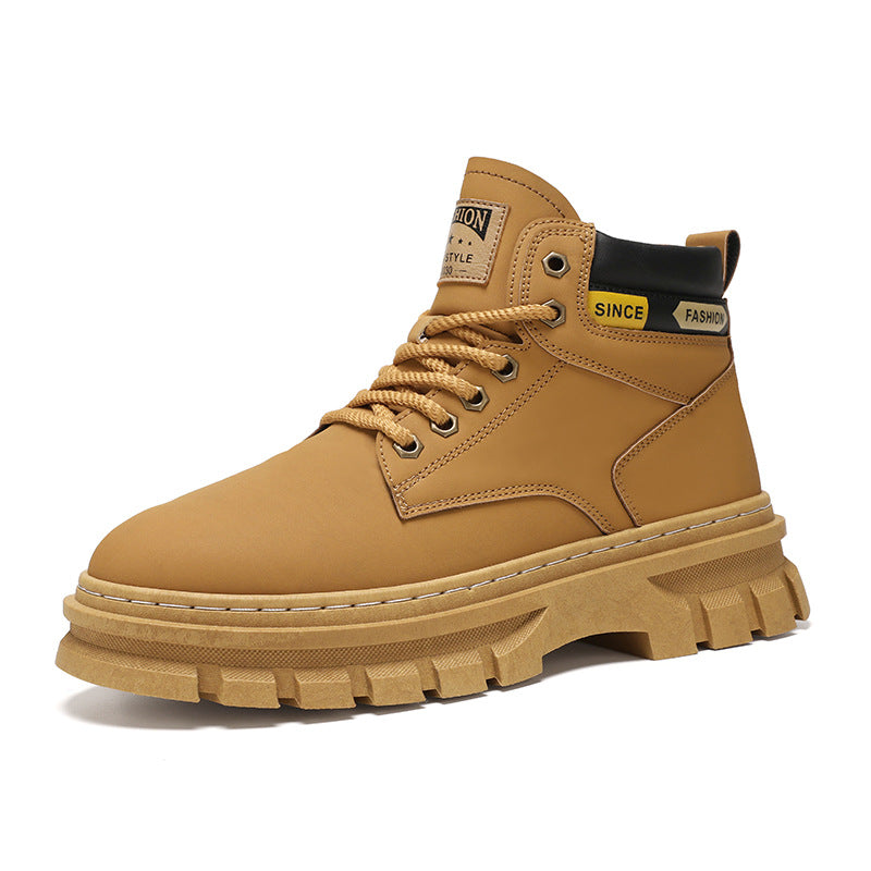 UrbanStride: Trendy British High-Top Work Boots
