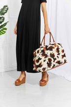 Animal Print Plush Weekender Bag - Weekender Bag by Trendsi | Available at Handbags Specialist Headquarter