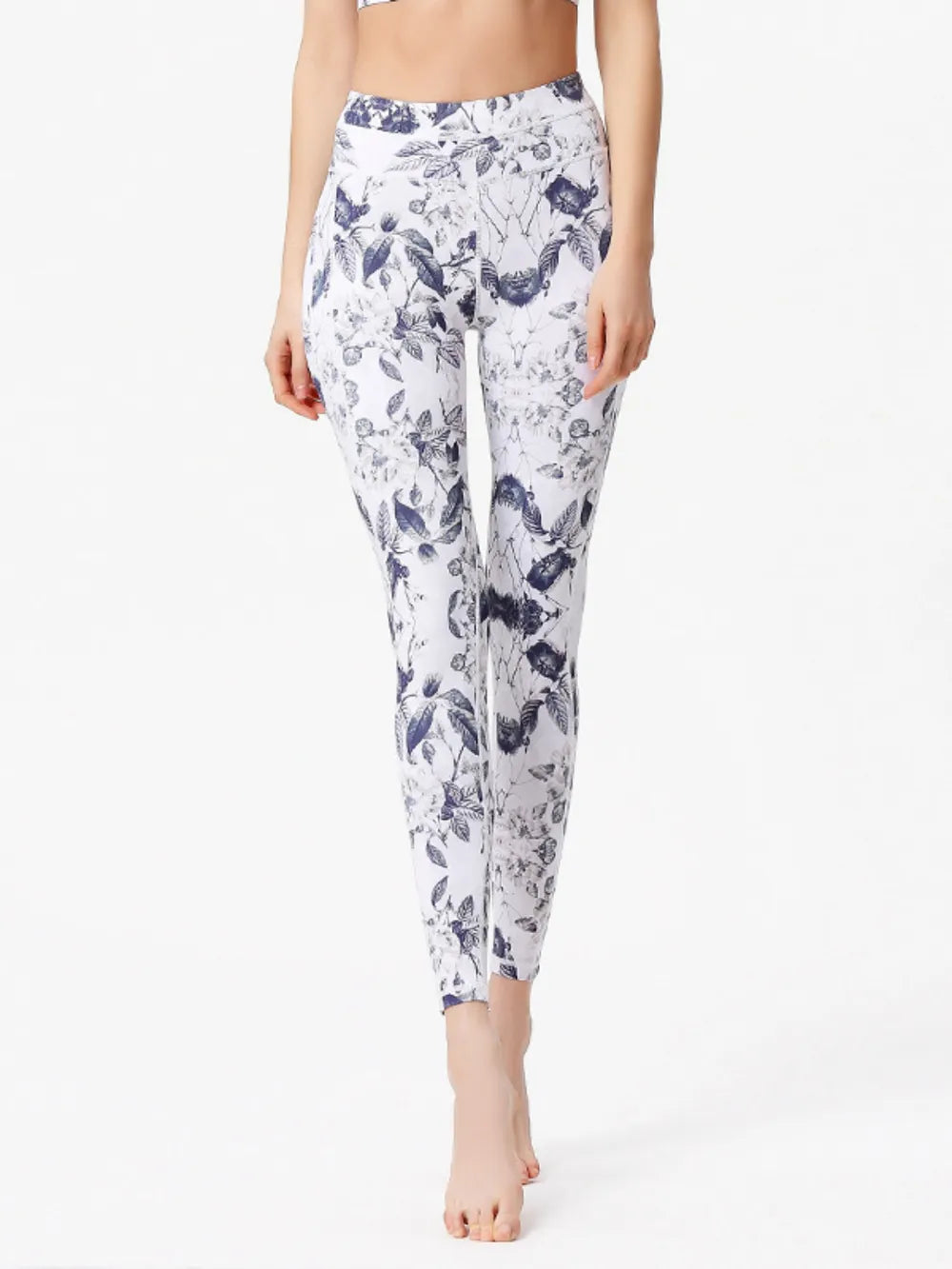 Printed Active High Waist Leggings - Leggings by Trendsi | Available at Handbags Specialist Headquarter