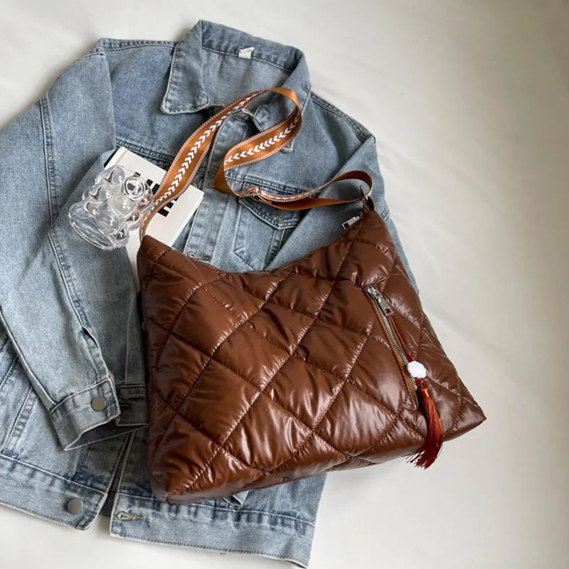 Quilted Nylon Travel Bag - travel-bag by Trendsi | Available at Handbags Specialist Headquarter