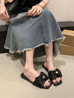 Bow-Knot Flat Sandals - Women Sandals by Trendsi | Available at Handbags Specialist Headquarter