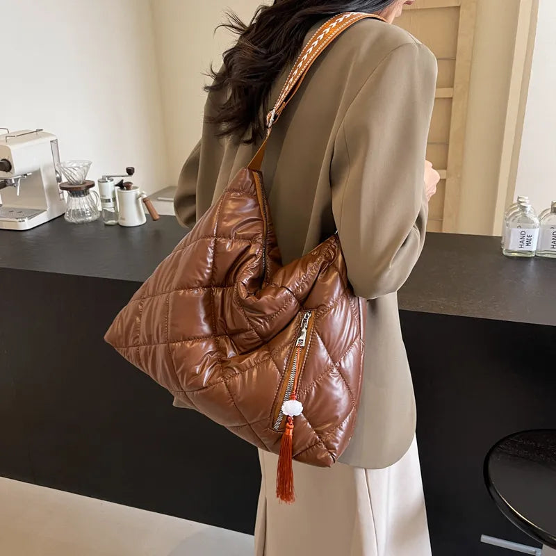 Quilted Nylon Travel Bag - travel-bag by Trendsi | Available at Handbags Specialist Headquarter