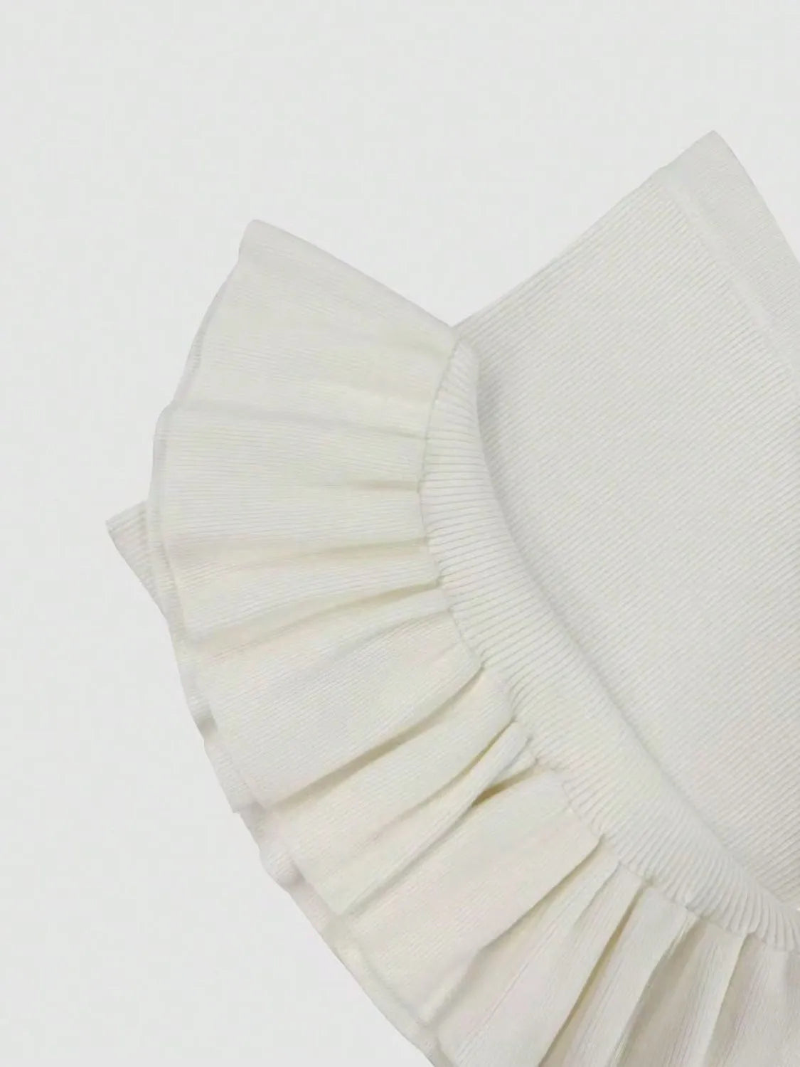 Ribbed Knit Bodycon Midi Dress with Ruffle Hem - Maxi Dress by Trendsi | Available at Handbags Specialist Headquarter