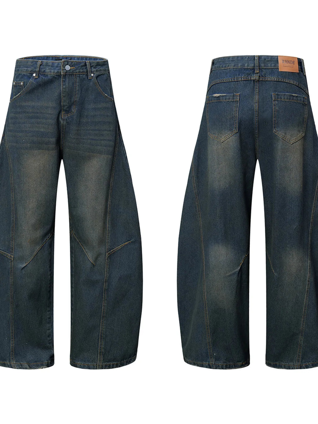 Men's Wide Leg Balloon Denim Jeans - Women / Jeans & Denim by Trendsi | Available at Handbags Specialist Headquarter