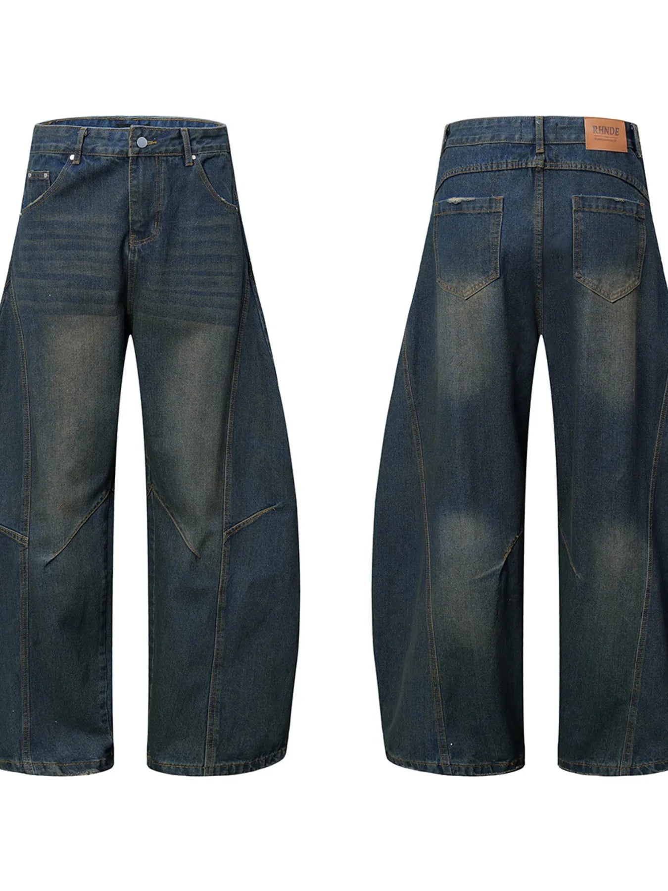 Men's Wide Leg Balloon Denim Jeans - Women / Jeans & Denim by Trendsi | Available at Handbags Specialist Headquarter