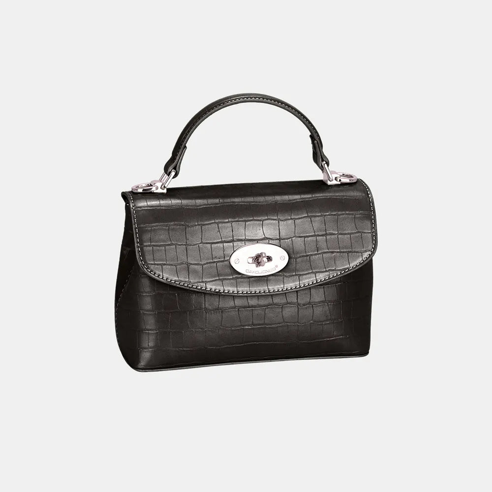 David Jones Texture PU Leather Handbag - Tote Bag by Trendsi | Available at Handbags Specialist Headquarter