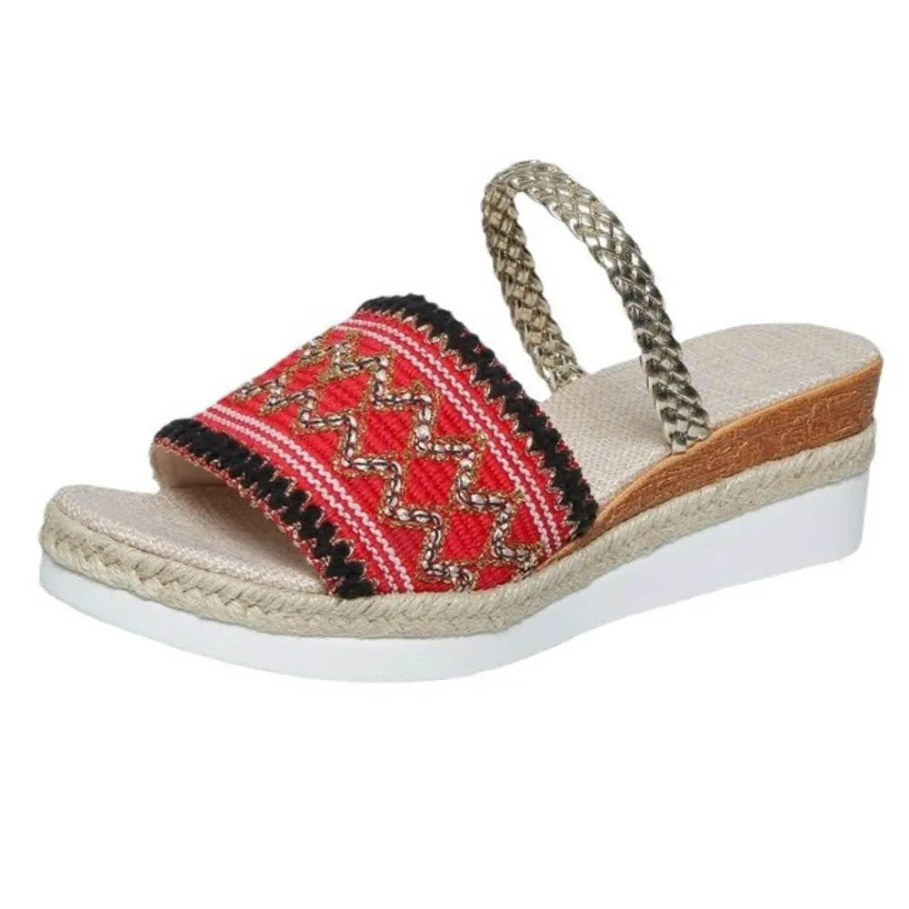 Open Toe Wedge Sandals -  by Trendsi | Available at Handbags Specialist Headquarter