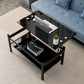 Elevate: Sleek 2-Layer Black Glass Coffee Table - decor by Trendsi | Available at Handbags Specialist Headquarter